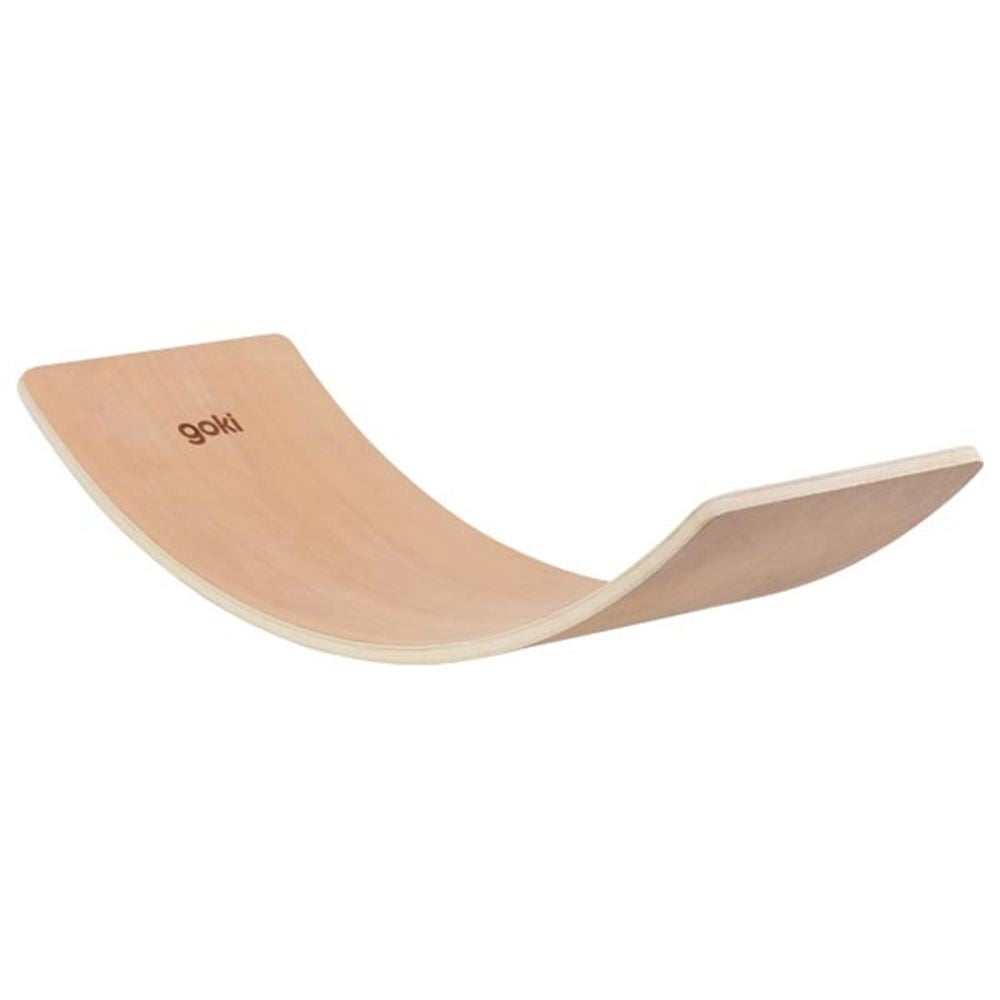 Goki houten balansbord halve maan naturel, 82cm