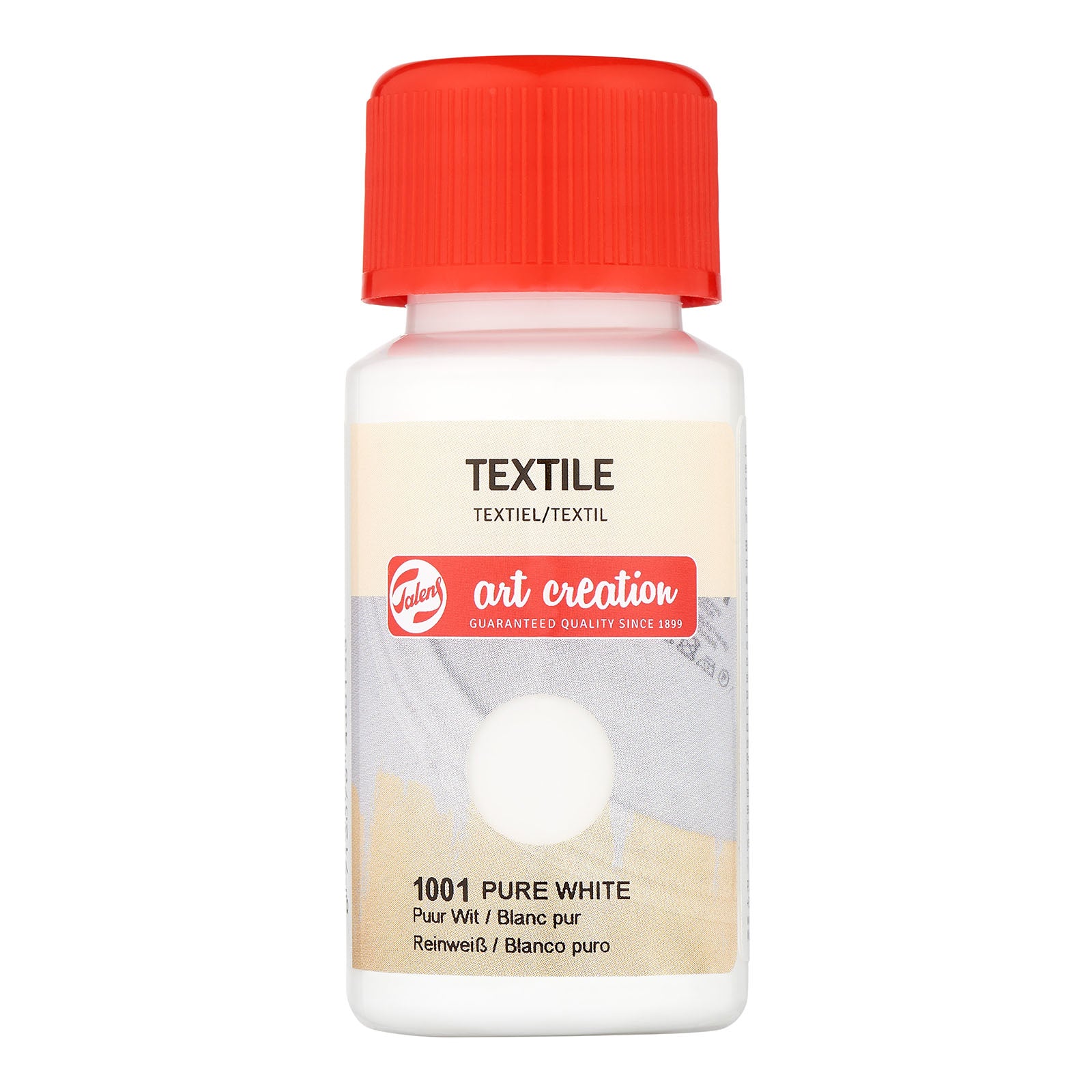 Talens art creation textielfles 50ml puurwit 1001