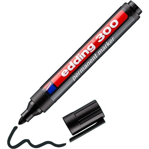 Edding permanent marker 300 ultra 1-3mm zwart rond