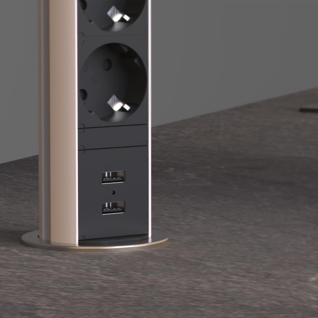 Schütte stopcontact inbouw drievoudig e1 zwart