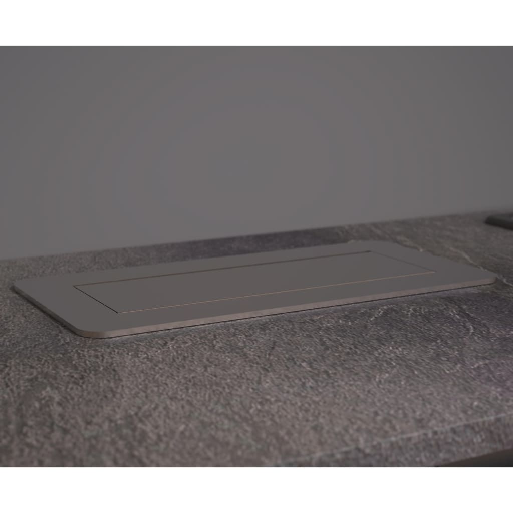 Schütte stopcontact ingebouwd tweevoudig e2 zwart