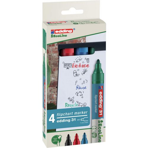 Flipchartmarker edding 31 1,5-3mm assorti