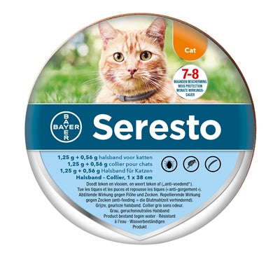 Bayer Seresto tekening vlooienband kat