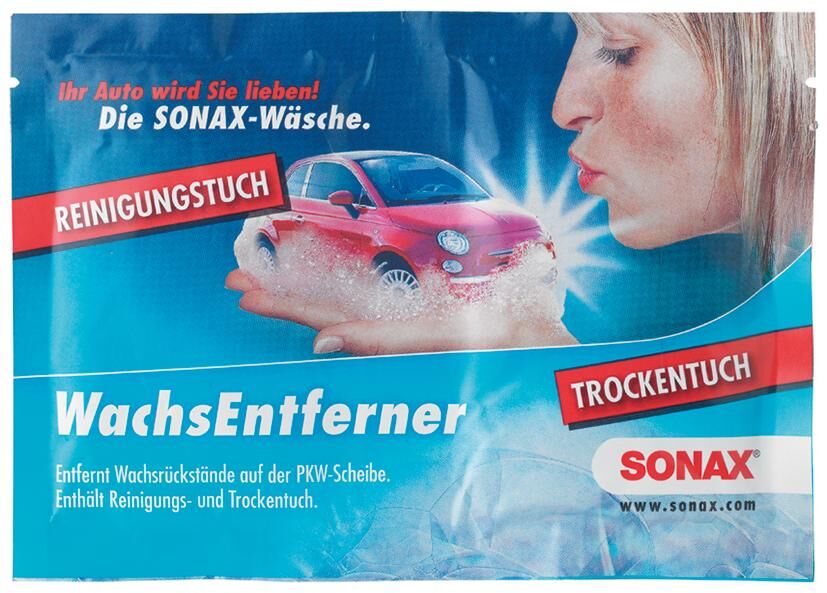 Sonax ruiten reinigingsdoek wachsentferner twin 1 pc. cleaner.tuch