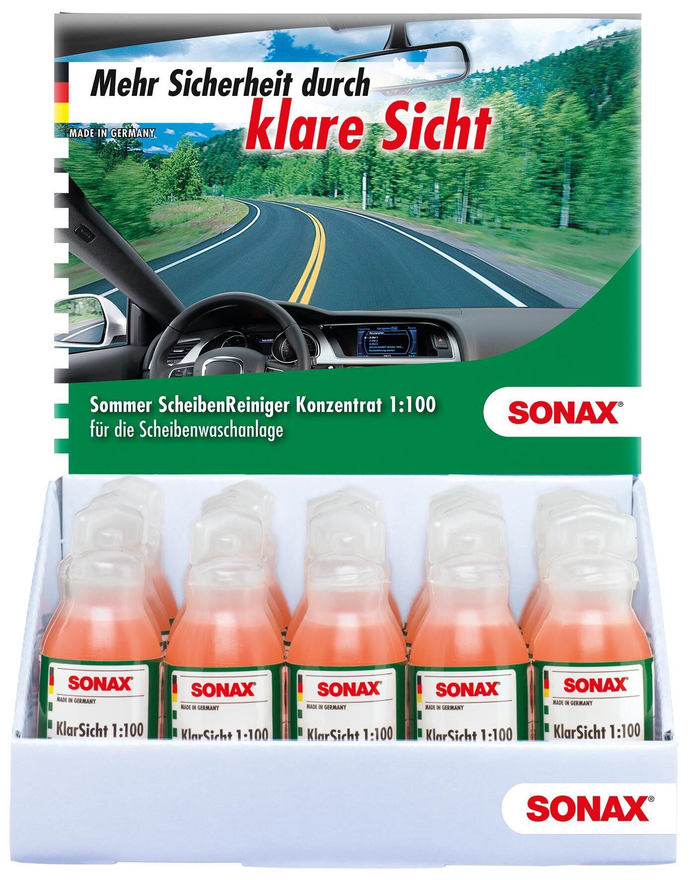 Sonax ruitenreiniger klarsicht 1:100 clarity 25ml