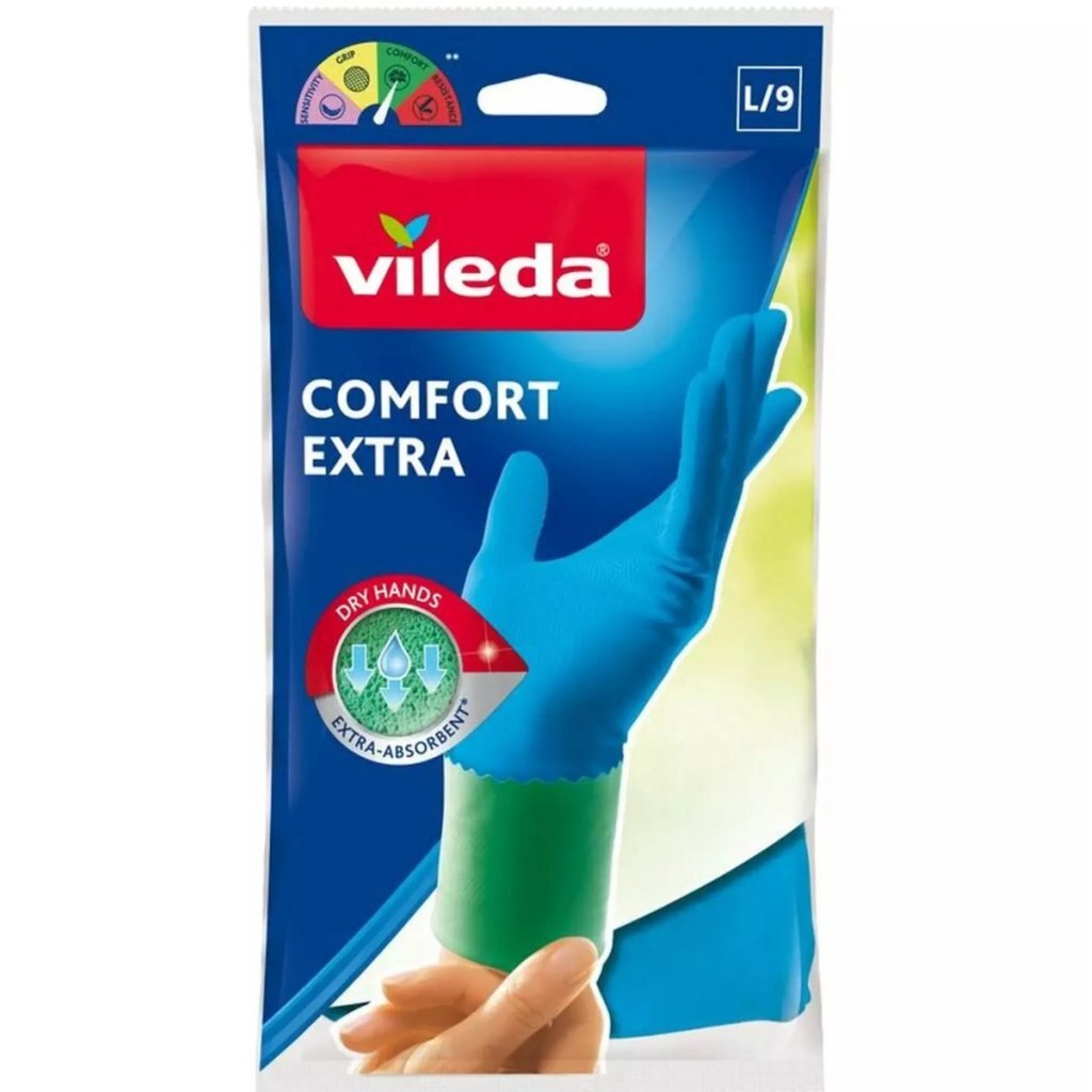 Vileda handschoenen comfort extra l 1 paar