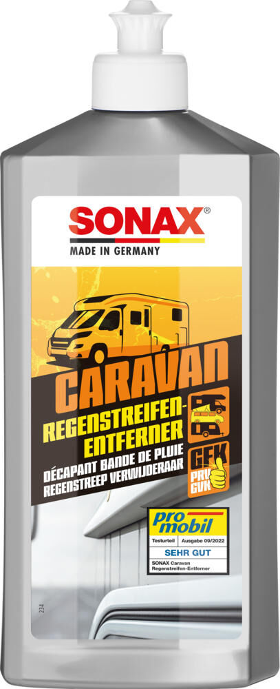 Sonax speciale reiniger caravan-regenstreepverwijderaar . rain stripe remover 500 m