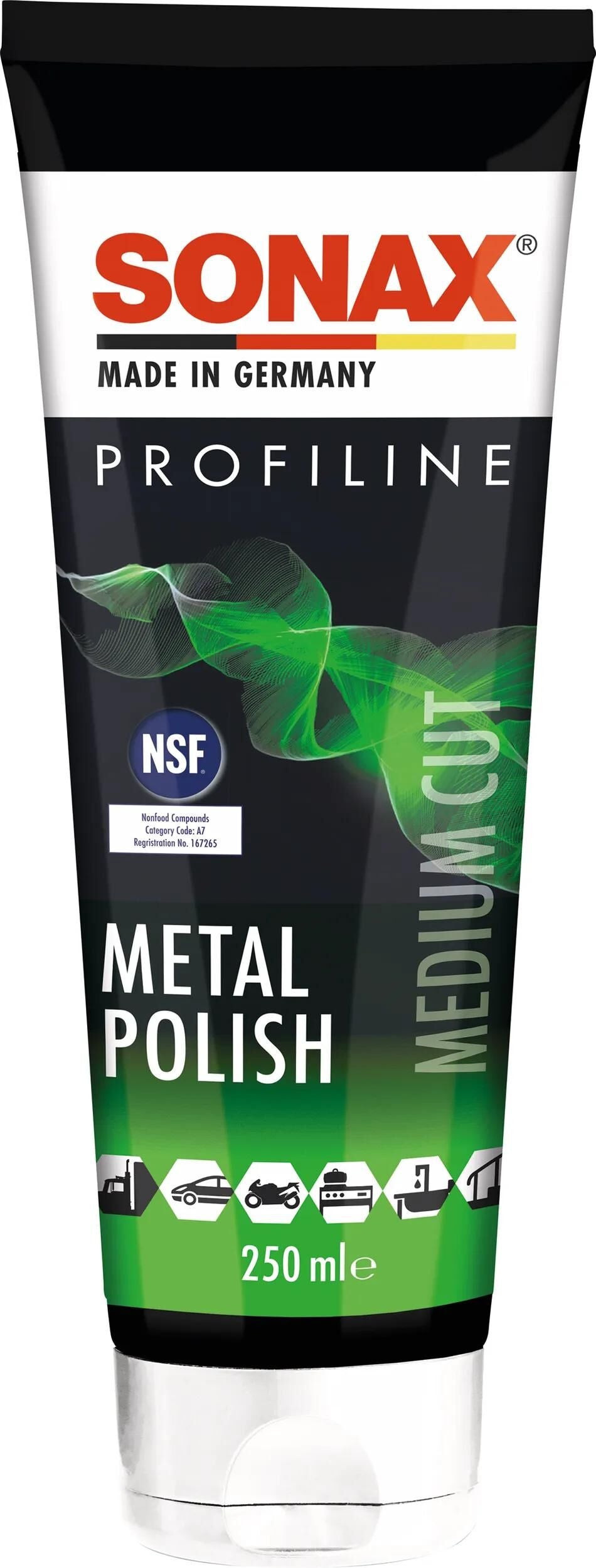 Sonax polijstpasta metalpolish metal polish 250 ml profiline