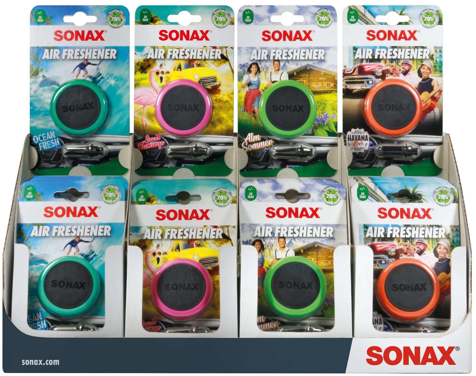 Sonax luchtverfrisser air freshener . air freshener display a.24 st.