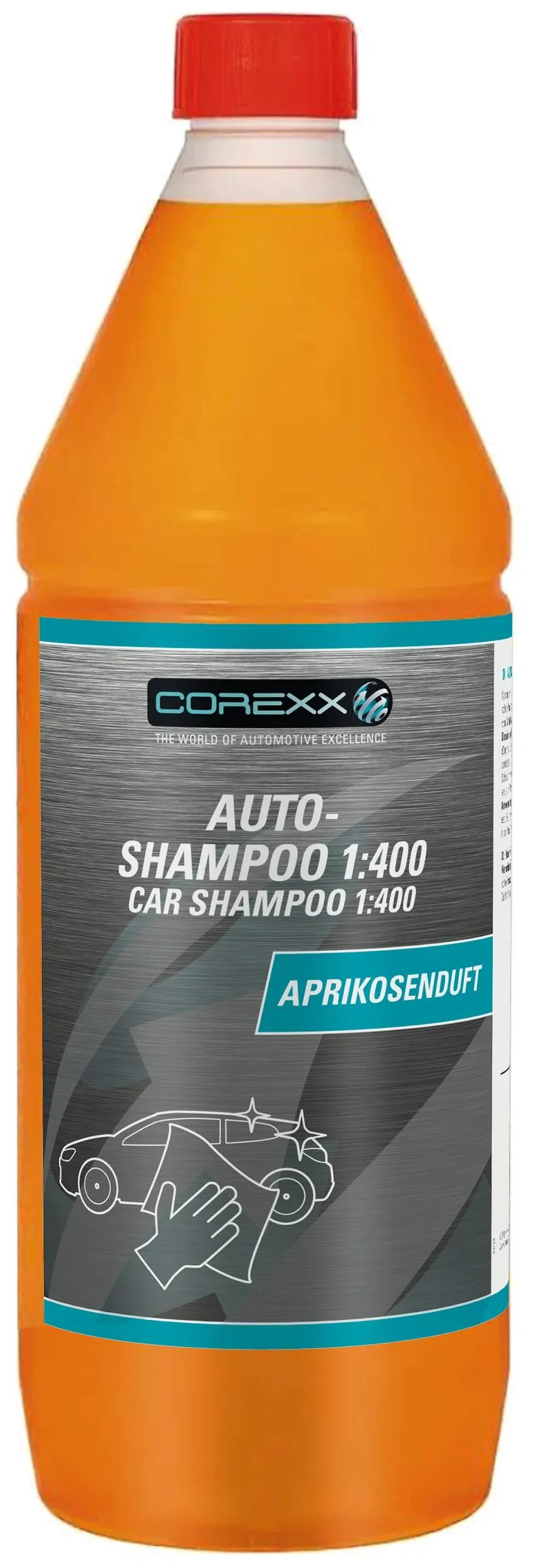Corexx autoshampoo car - shampoo apricot water bottles 1 l 1:400 c