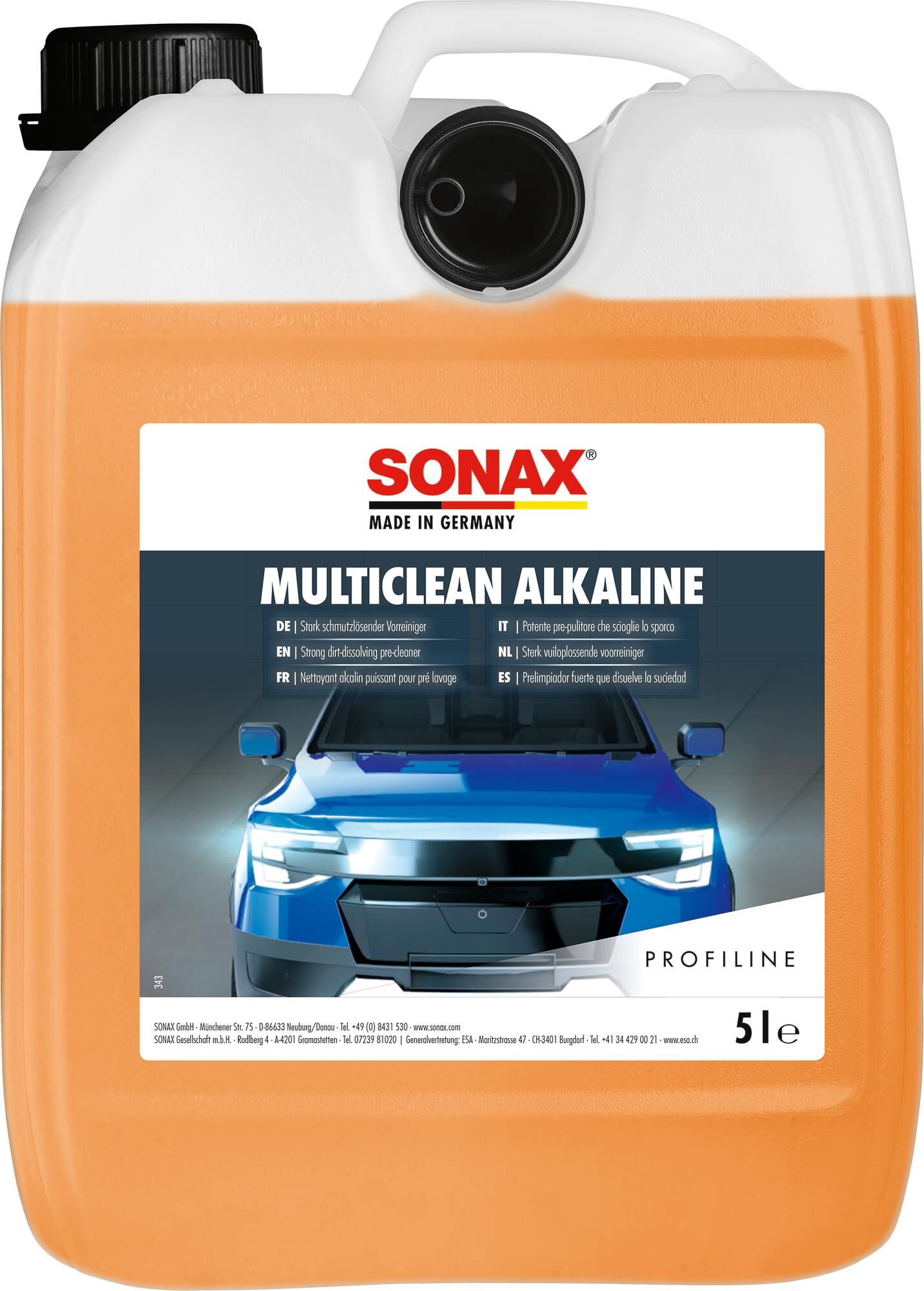 Sonax voorreiniger multiclean alkaline multiclean alkaline plastic canister 5 l