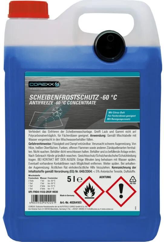 Corexx scheibenfrostschutz anti-rust 5 l -60 degrees