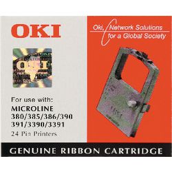 Printerlint oki ml390 391 nylon zwart