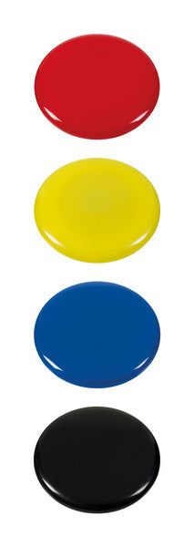 Westcott ac-e10826 magneet assorti pak à 4st. ø 40x8,5mm, 2500g