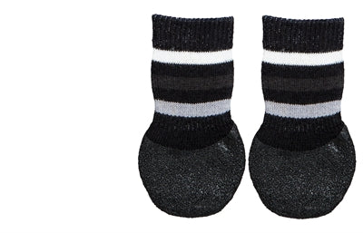 Trixie Hondensokken antislip met rubberlaag rondom zwart