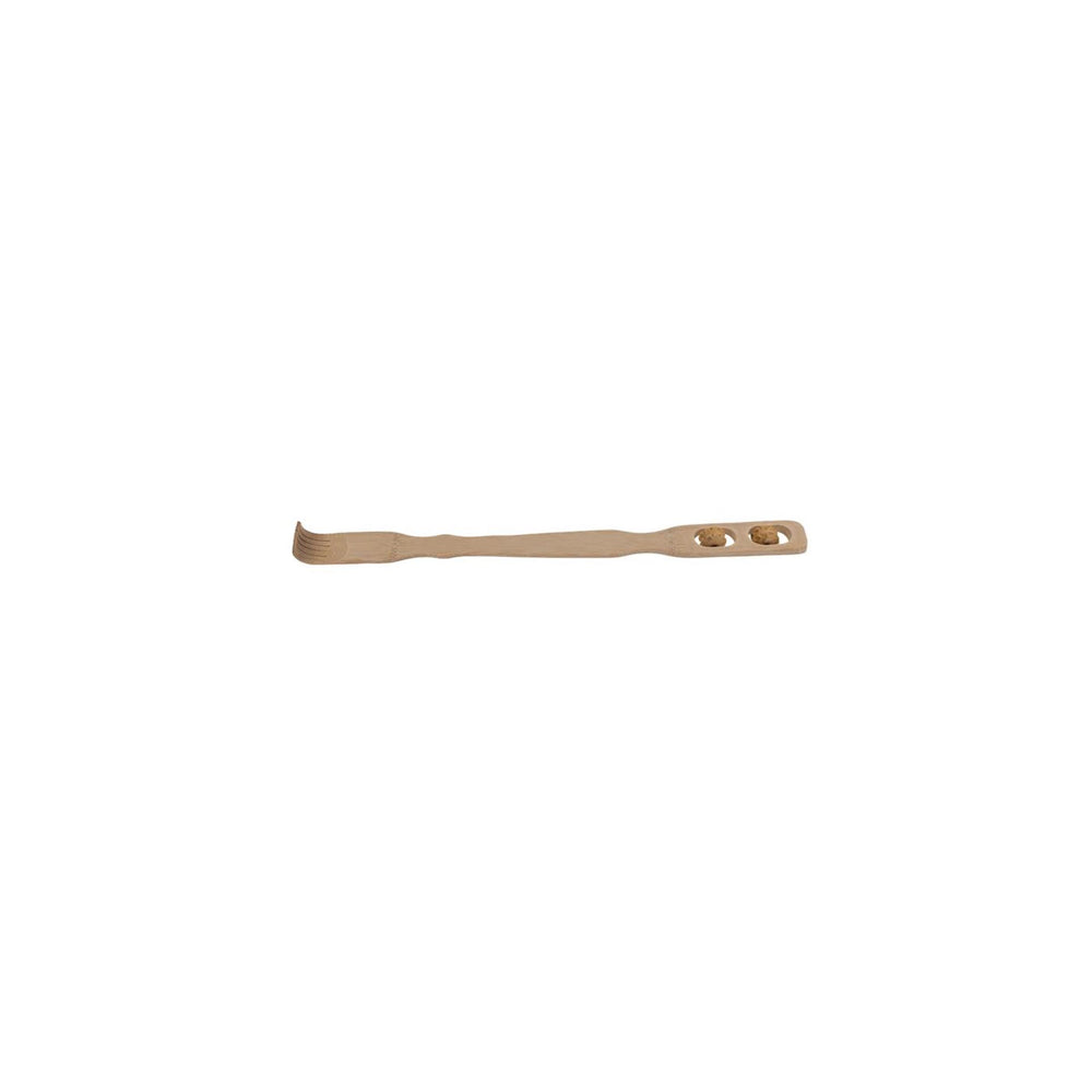 Ootb rugkrabber met massagerollen bamboe 46cm