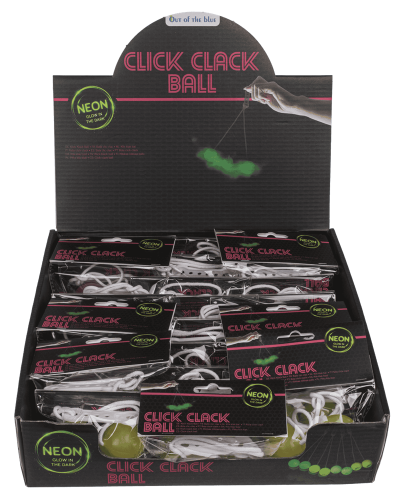 Dsp. klick-klack bal. glow in the dark.