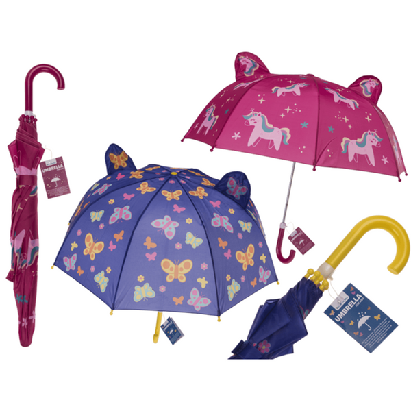3d kinderparaplu. d: ca. 70 cm. 2 assort | 2 stuks