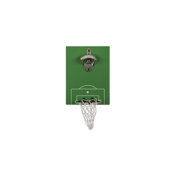 Ootb flesopener voetbalveld met goal 20x15cm
