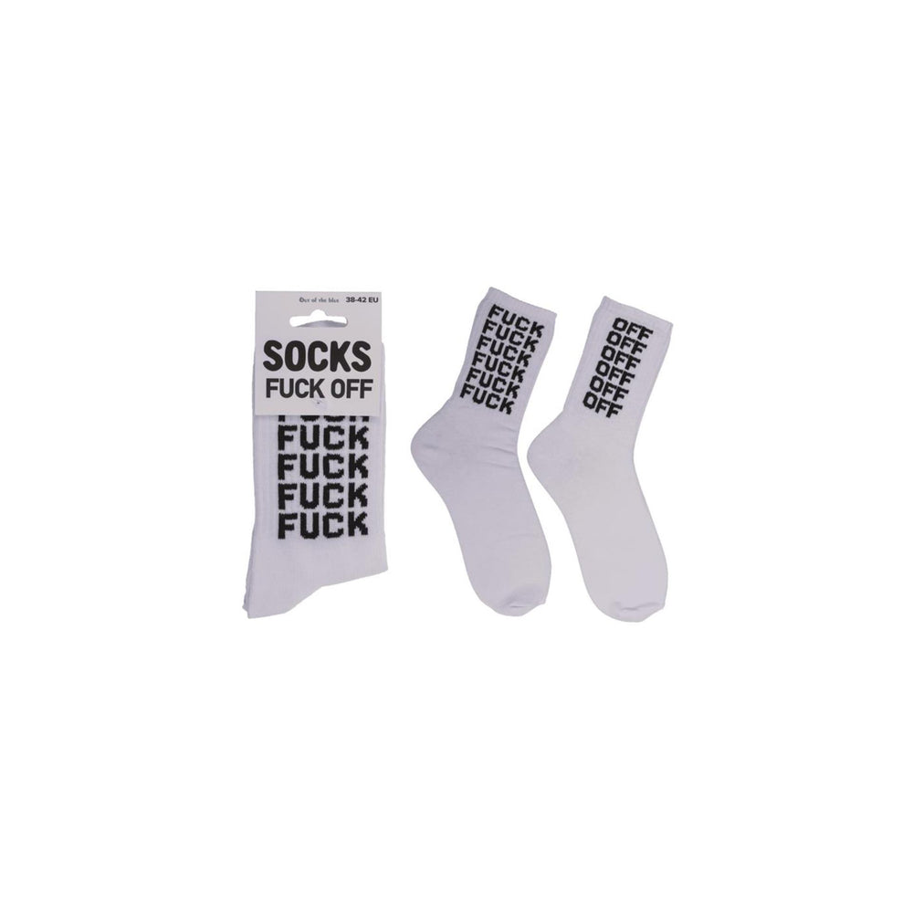 Ootb sportsokken f*ck off maat 38-42 70% katoen, 25% polyamide, 5% elasthan