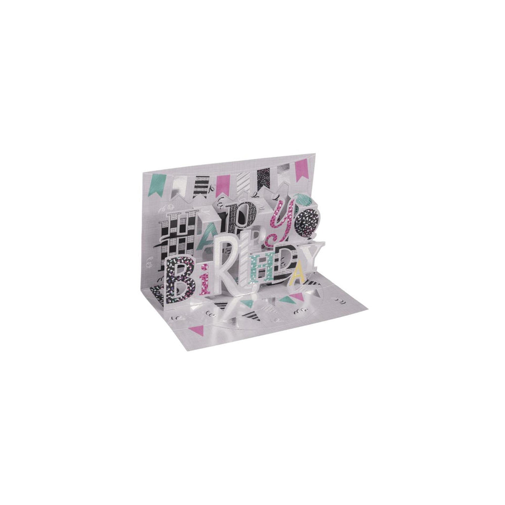 Ootb pop-up geschenkkaart happy birthday met envelop
