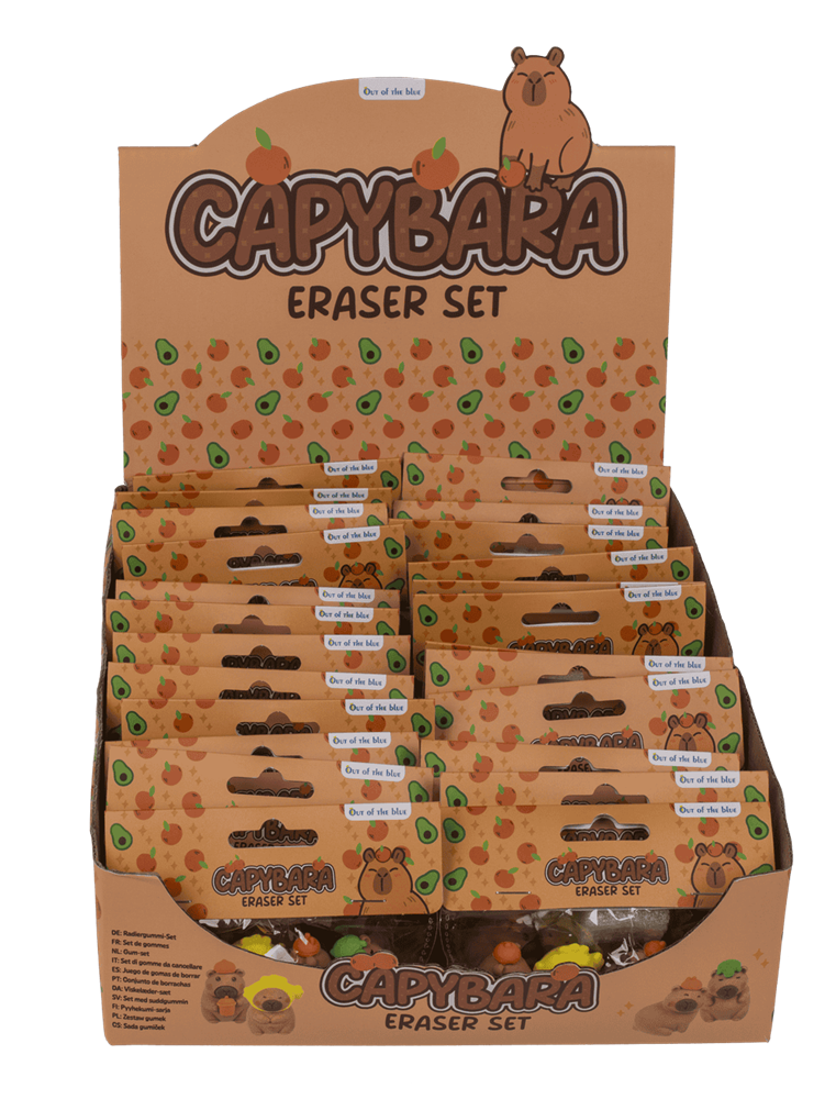 Dsp gummen capybara. 4 ass. 24 stuks in
