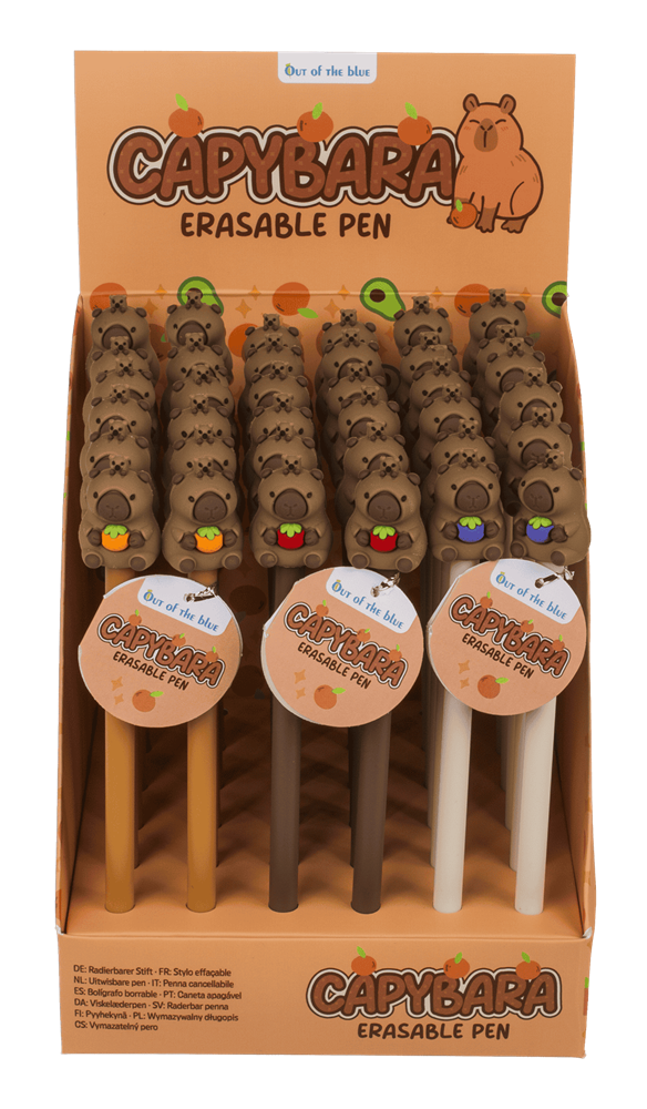 Dsp uitwisbare pen, capybara. 3 ass. 36