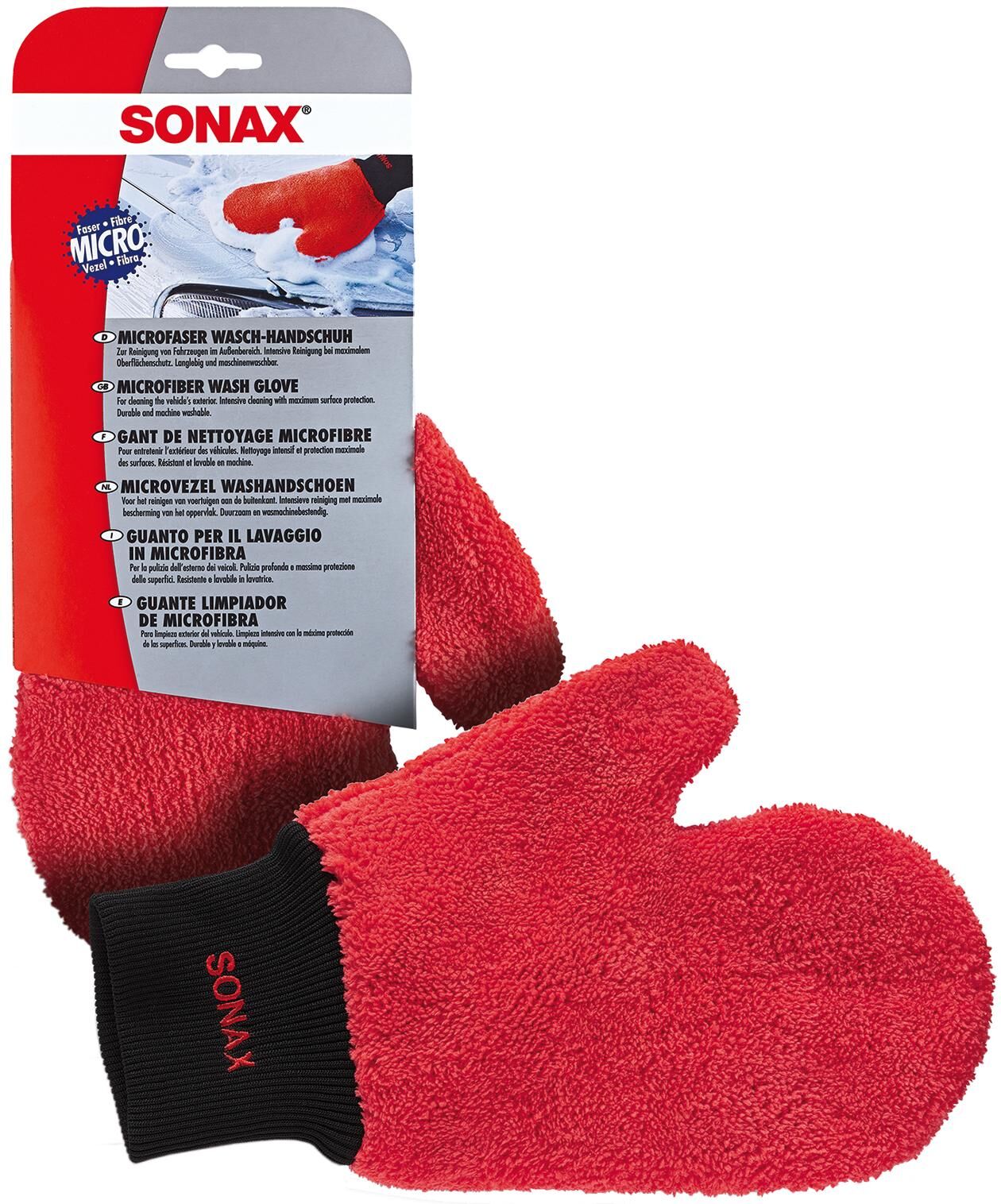 Sonax microvezel handschoen waschhandschuh microfiber washing glove