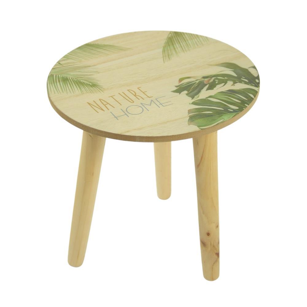 Basic noor living houten bijzettafel natuurhuisje 25 cm