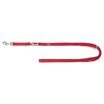 Trixie dog leash premium adjustable two-ply red