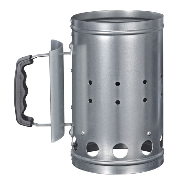 Hi barbecuestarter met handvat 16,5 cm zilverkleurig