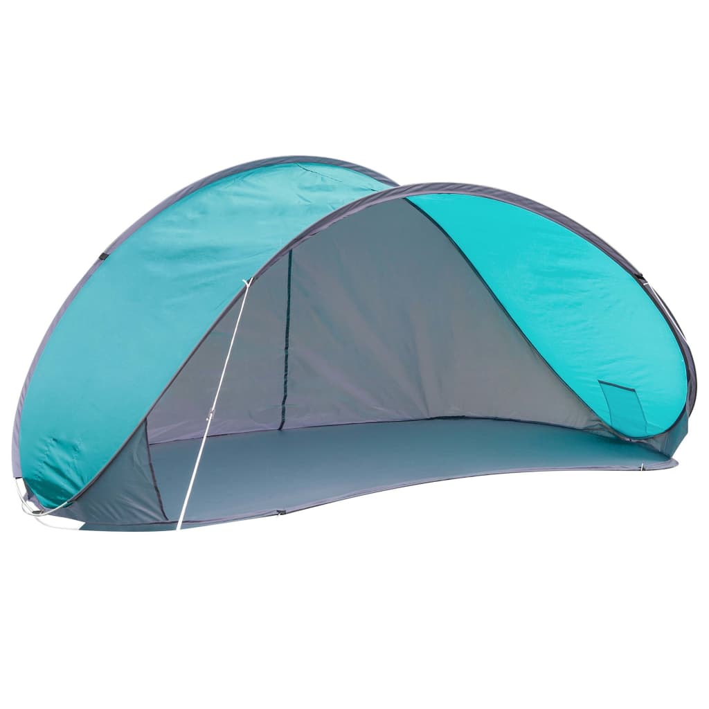 Hoi pop-up strandtent blauw