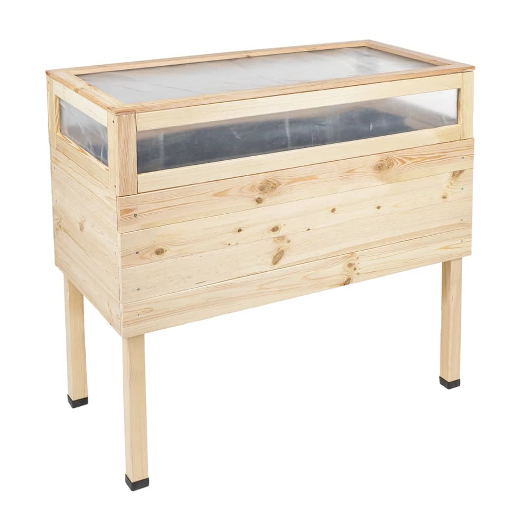 HI HI Kweekbak gedronken met deksel 135 L hout