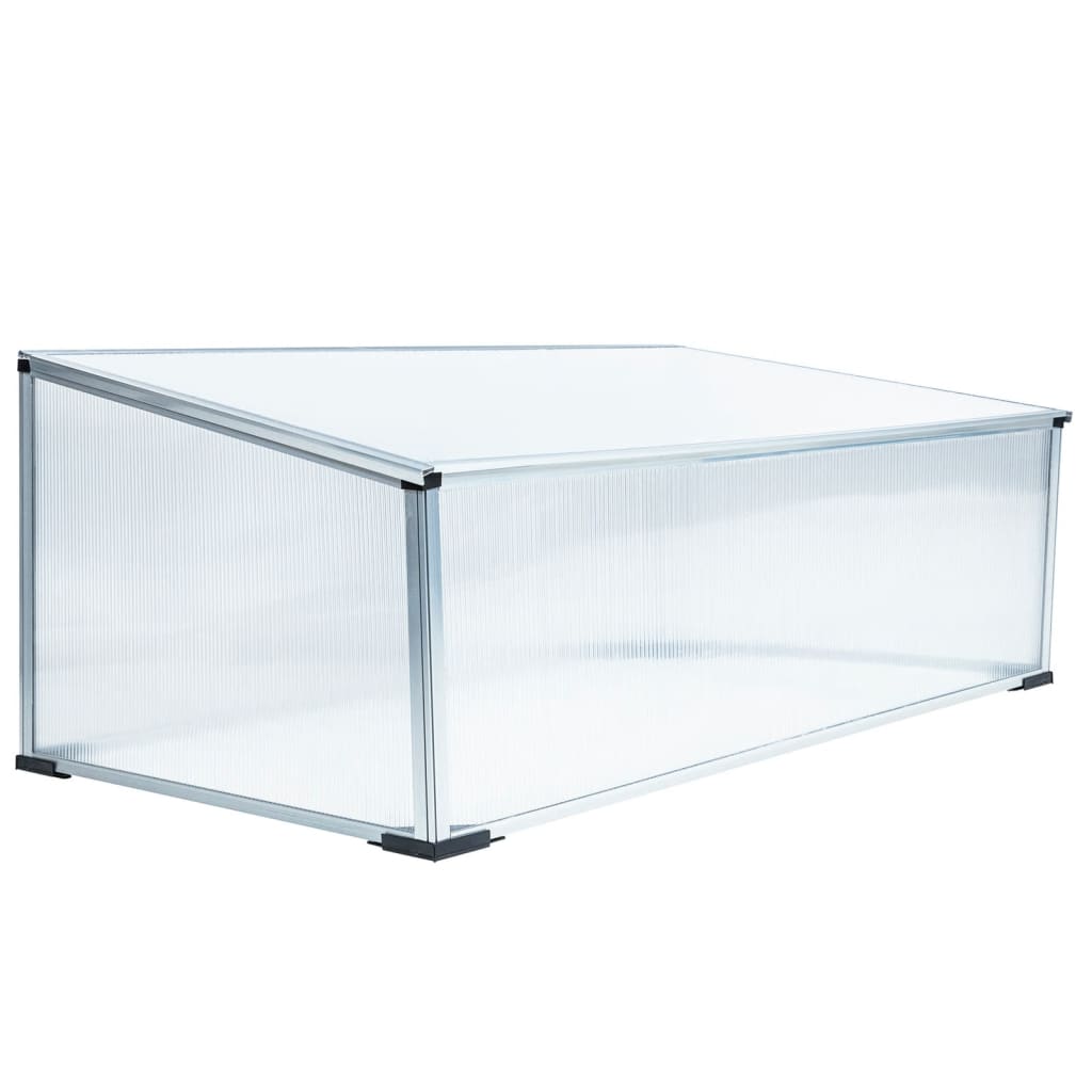HI HI Kas 100x60x40 cm aluminium transparant