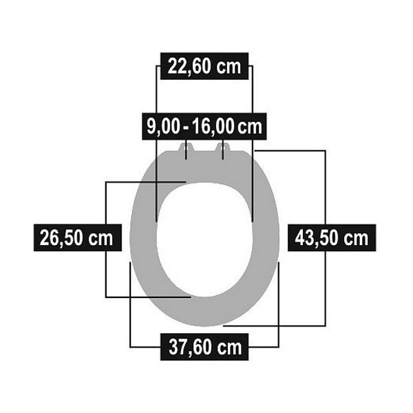 Cornat ksdsc534 snail houten wc bril softclose 90-160mm
