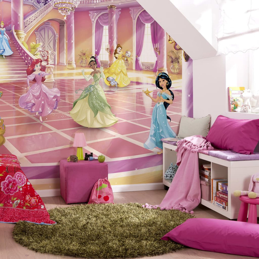 Komar fotobehang glitter party prinses 368x254 cm roze