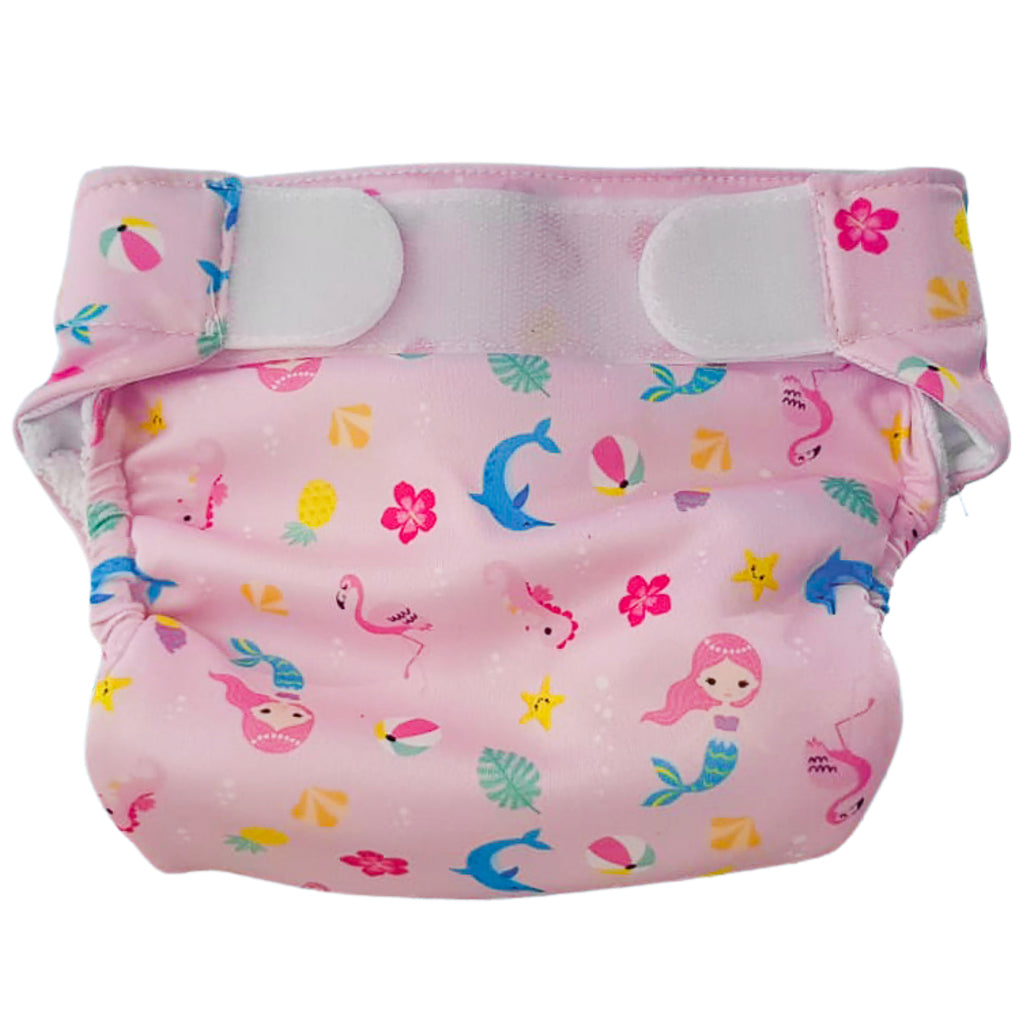 Freds swim academy wasbare zwemluier zeemeermin maat 2 9-16 kg roze