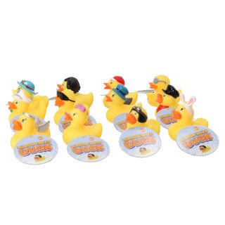 Badeend 10 cm 12 assorti | 12 stuks