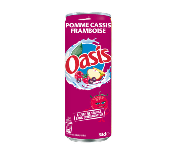 Oasis appel cassis framboos blik (24x 33 cl)