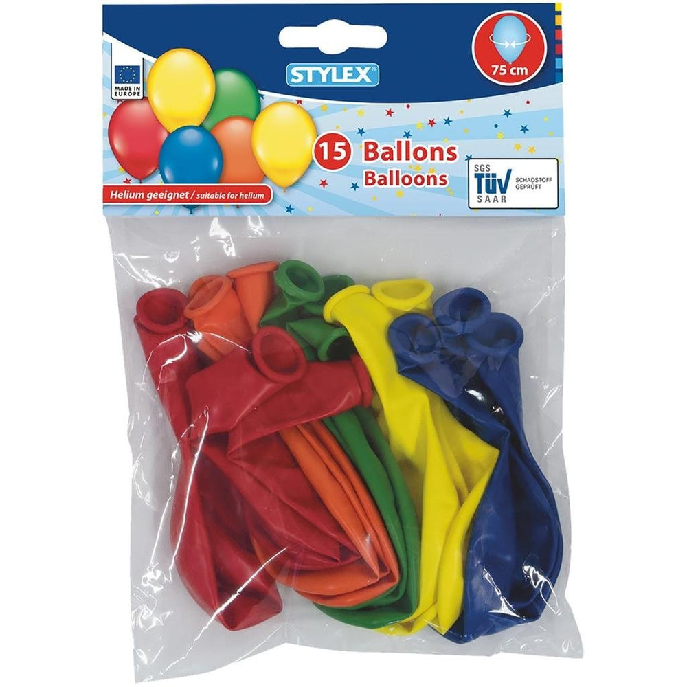 Stylex heliumballonnen 75 cm 15 stuks