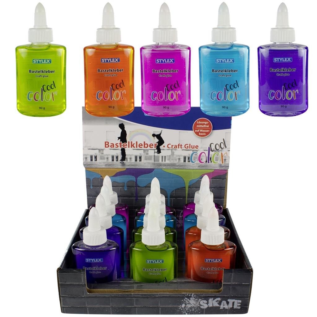 Stylex gekleurde hobbylijm 90 gr