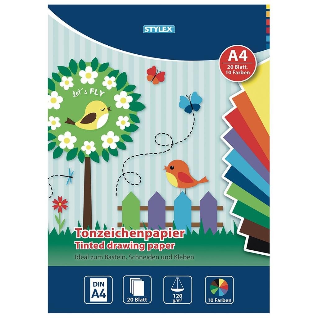 Stylex hobby papier a4 10 kleuren 20 stuks