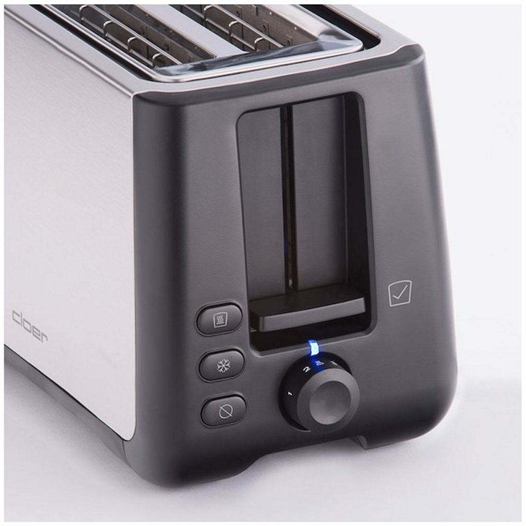 Cloer 3569 king size RVS zwart