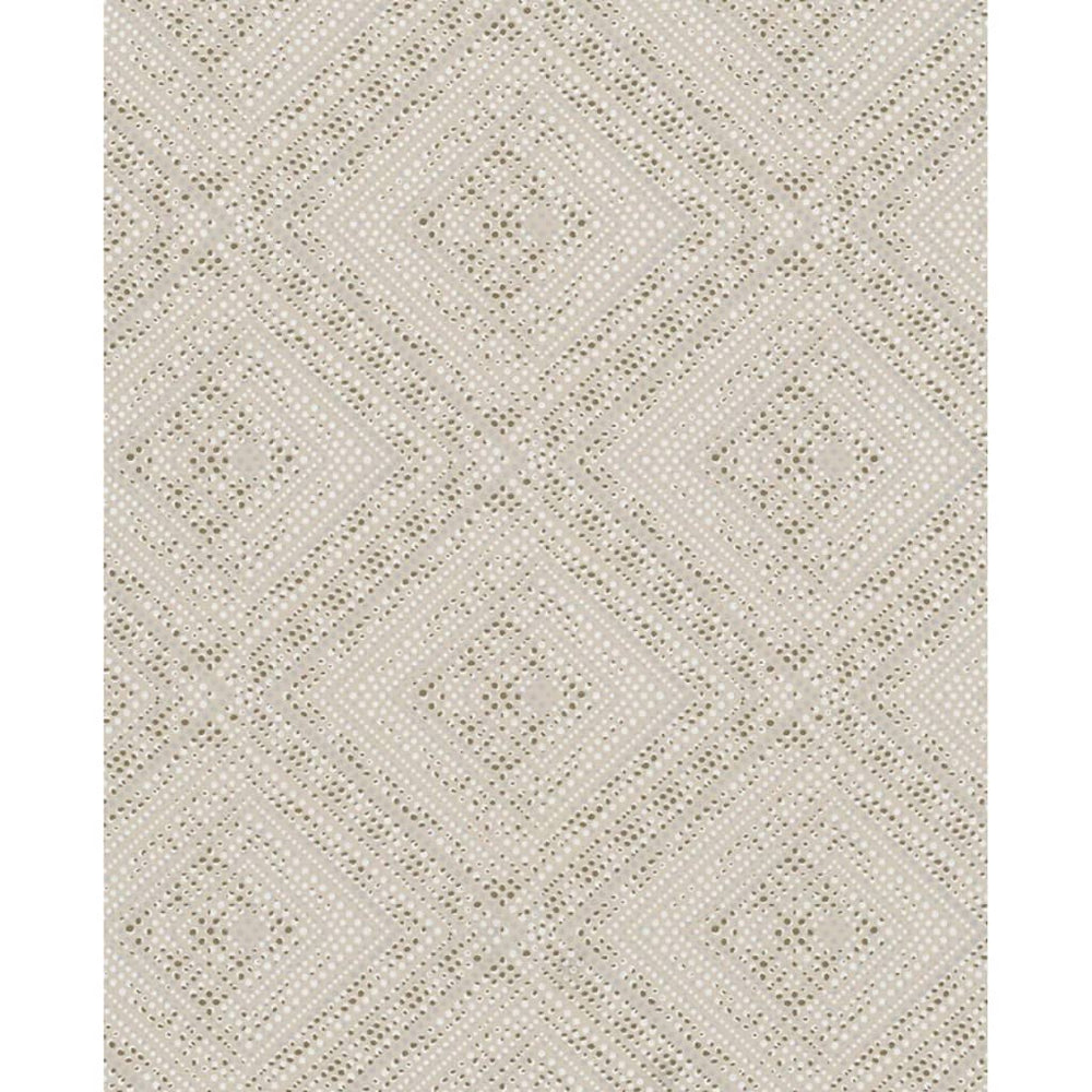 Noordwand behang topchic ton sur ton ruiten metallic beige