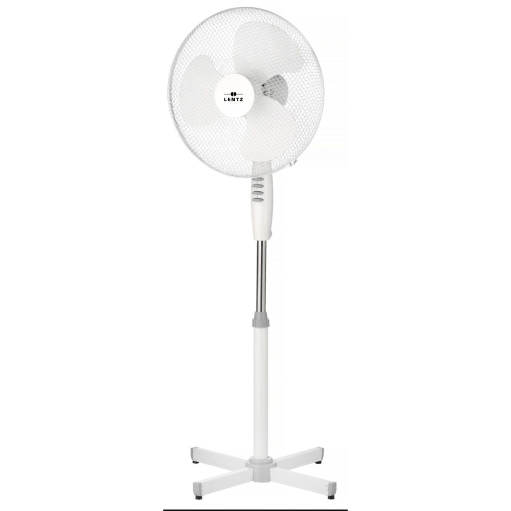 Lentz statiefventilator 40 cm wit