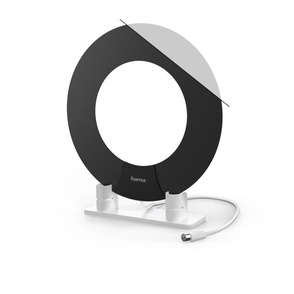 Hama dvb-t dvb-t2 kamerantenne prestaties 45 ring-design actief wit