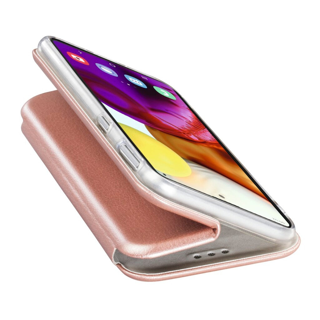 Hama boekje curve voor samsung galaxy a71 rosé goud