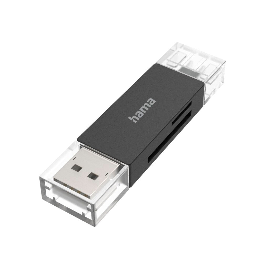 Hama USB-kaartlezer OTG USB-A + USB-C USB 3.2 SD microSD