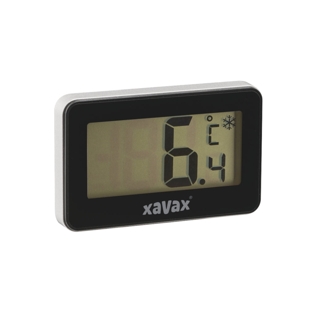 Xavax digitale thermometer voor koelkast vrieskast en vrieskist zwart