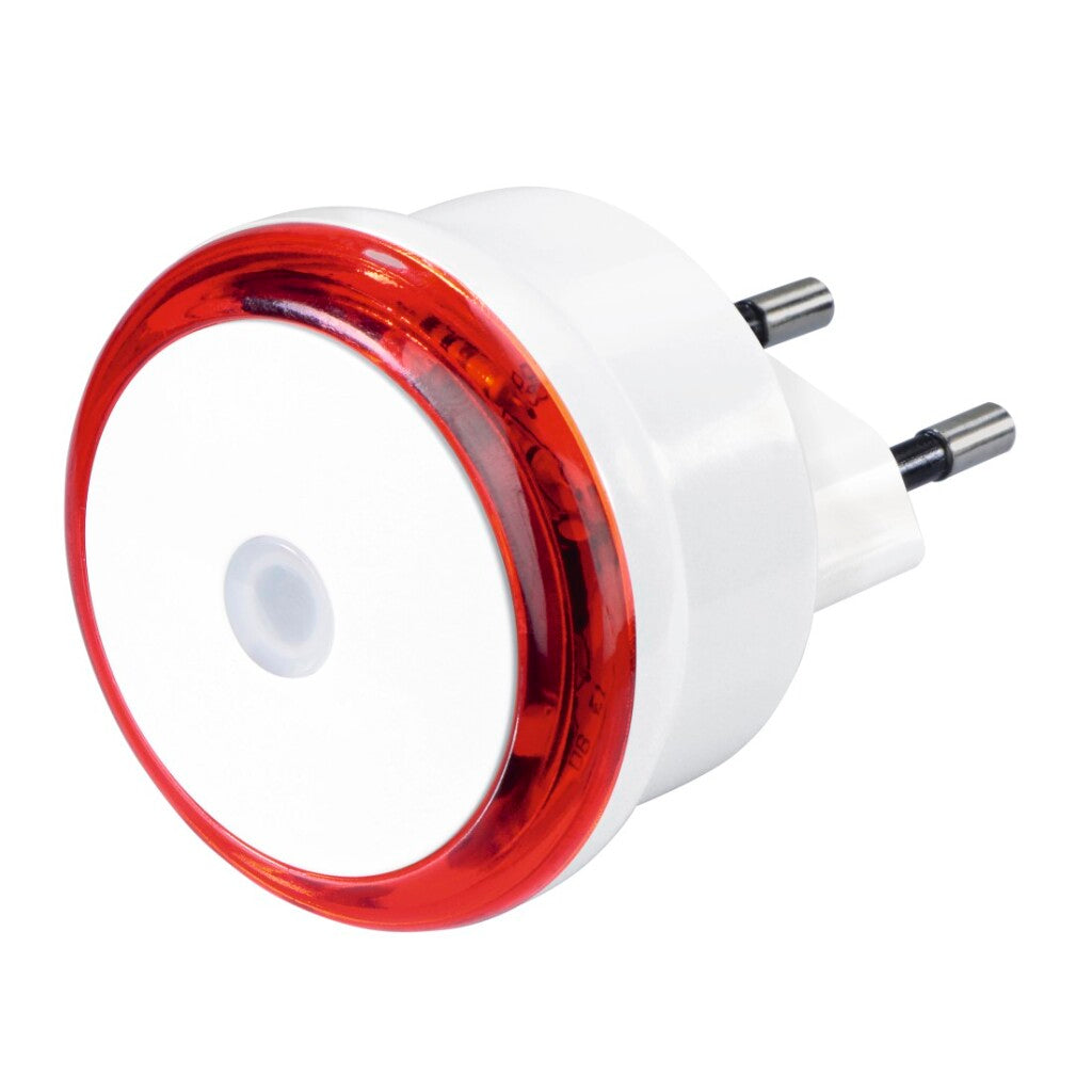 Hama led-nachtlampje basic met stekker schemersensor energiebesp. rood